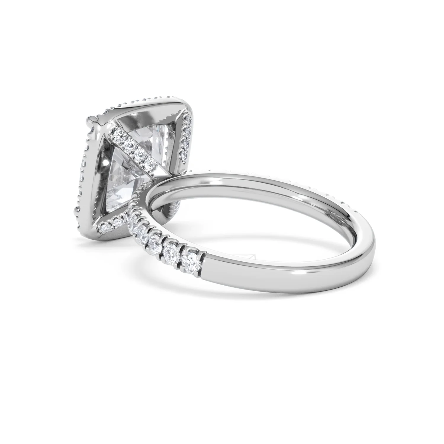 Beatrice 5.75ct Lab Diamond Cushion Cut Engagement Ring in Platinum G/VS1 - Image 60