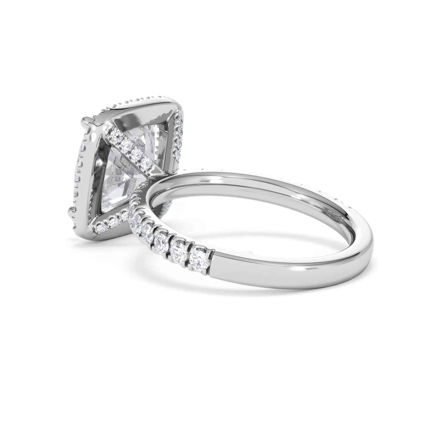 Beatrice 5.75ct Lab Diamond Cushion Cut Engagement Ring in Platinum G/VS1 - Image 61