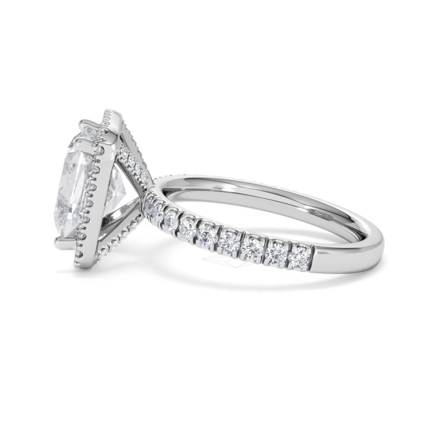 Beatrice 5.75ct Lab Diamond Cushion Cut Engagement Ring in Platinum G/VS1 - Image 70
