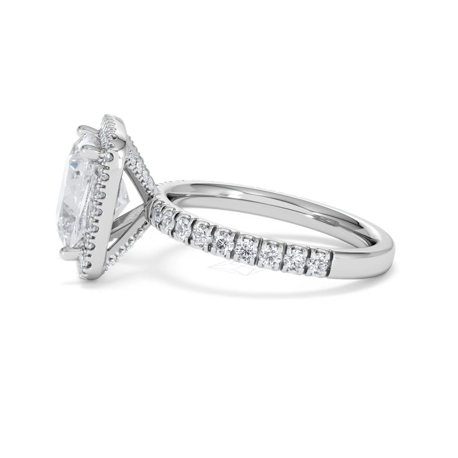 Beatrice 5.75ct Lab Diamond Cushion Cut Engagement Ring in Platinum G/VS1 - Image 71