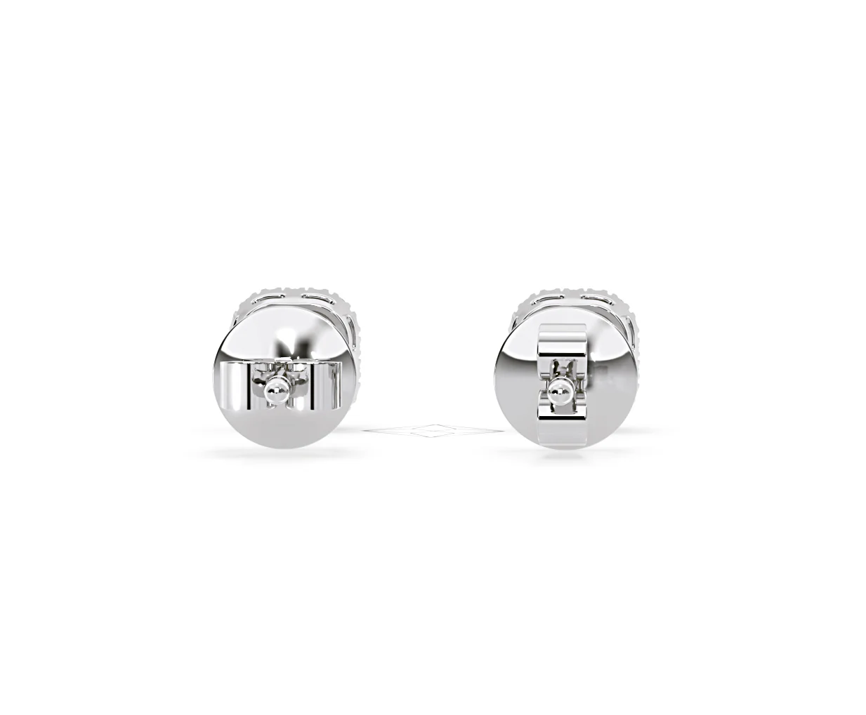 Beatrice Cushion Cut Lab Diamond Halo Earrings 1.30ct in 18K White Gold F/VS1 - Image 47