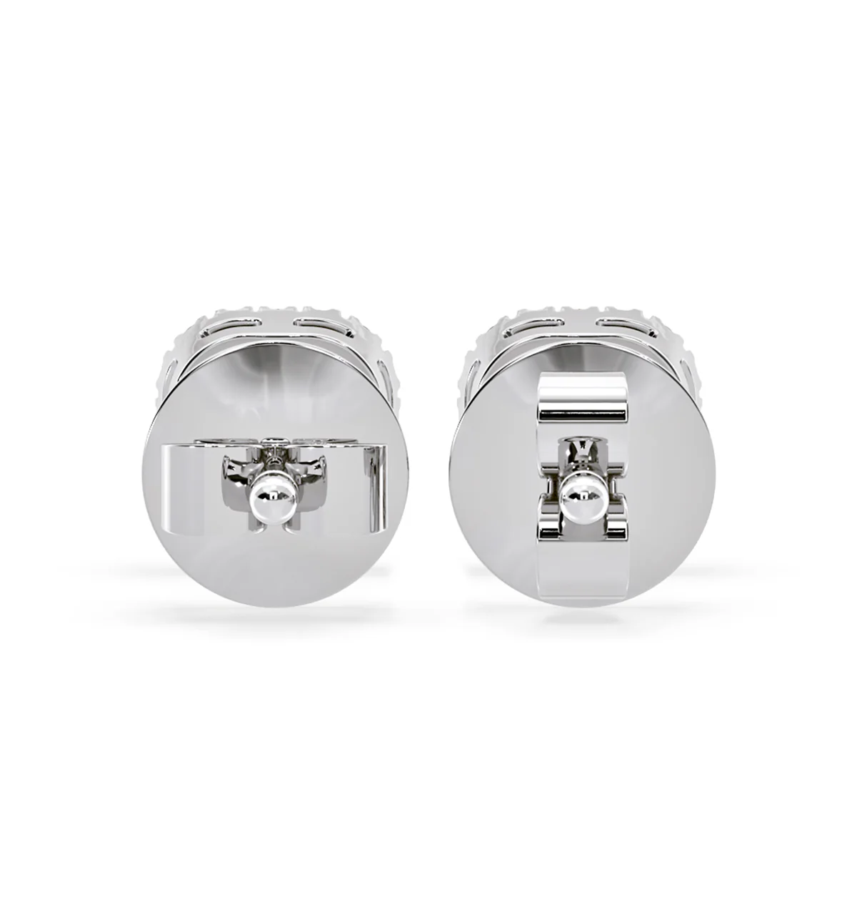 Beatrice Cushion Cut Lab Diamond Halo Earrings 1.30ct in 18K White Gold F/VS1 - Image 5