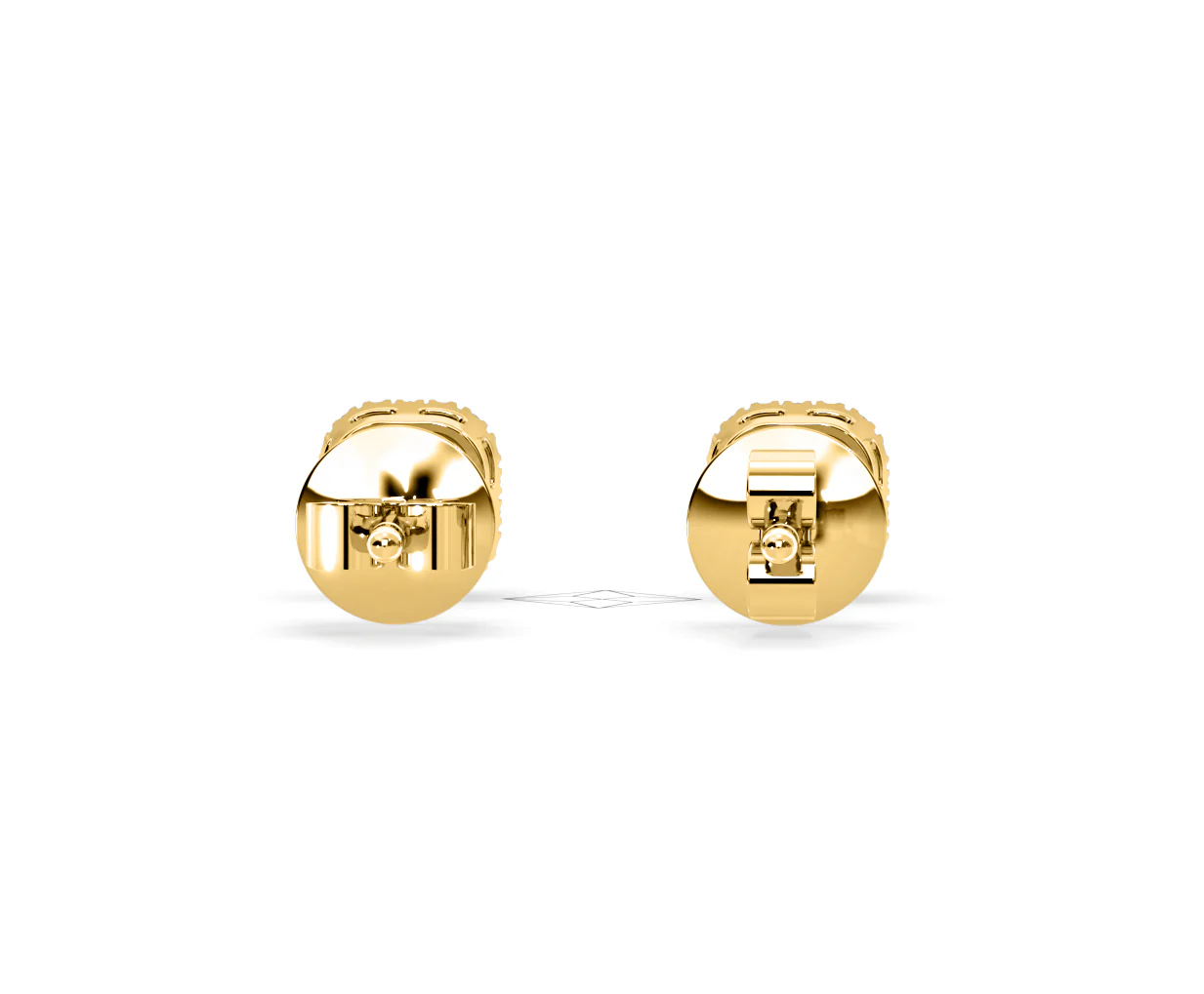 Beatrice Cushion Cut Lab Diamond Halo Earrings 2.45ct in 18K Yellow Gold F/VS1 - Image 47