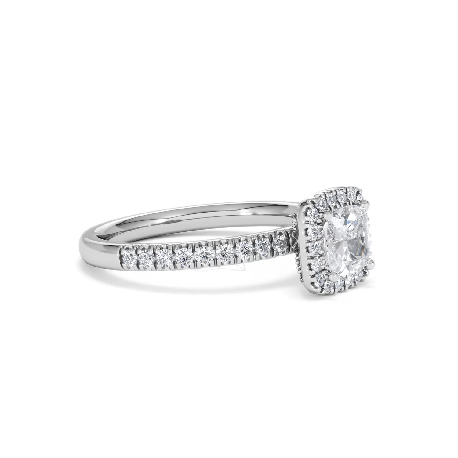 Beatrice GIA Diamond Halo Engagement Ring 18K White Gold 1.25ct G/SI2 - Image 19
