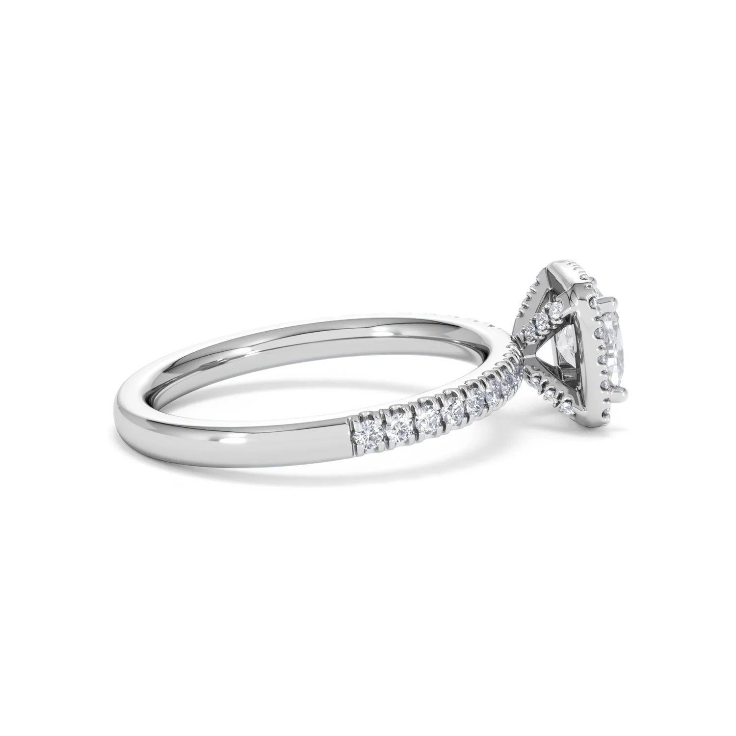 Beatrice GIA Diamond Halo Engagement Ring 18K White Gold 1.25ct G/SI2 - Image 30