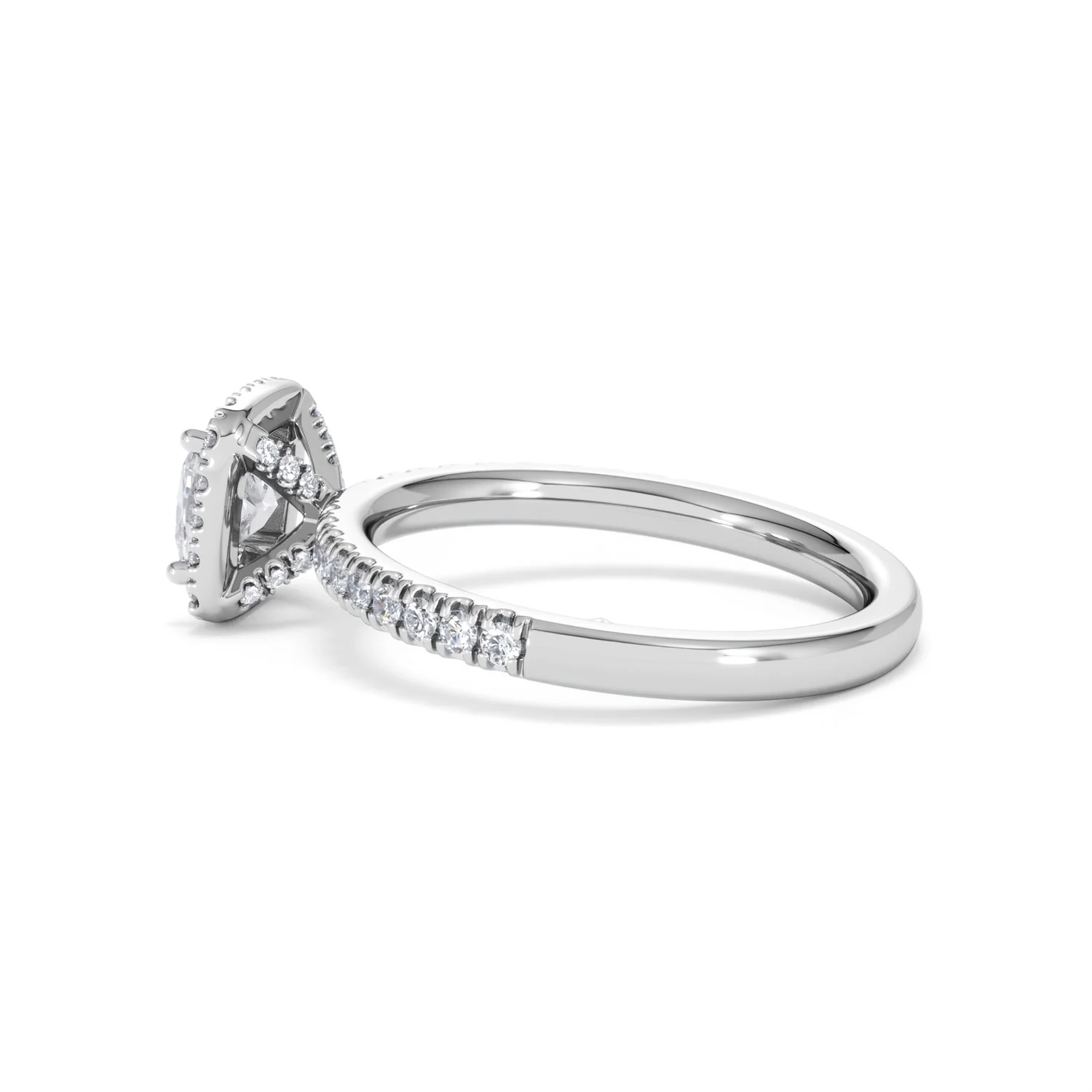 Beatrice GIA Diamond Halo Engagement Ring 18K White Gold 1.25ct G/SI2 - Image 64