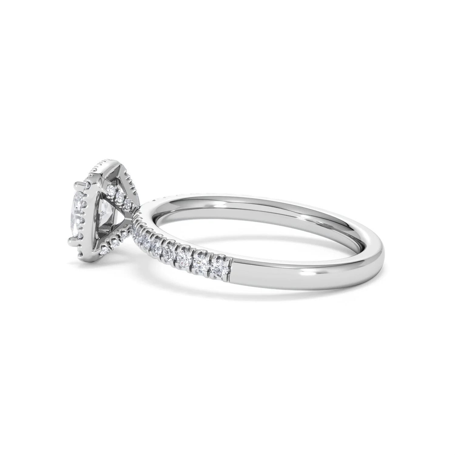 Beatrice GIA Diamond Halo Engagement Ring 18K White Gold 1.25ct G/SI2 - Image 65
