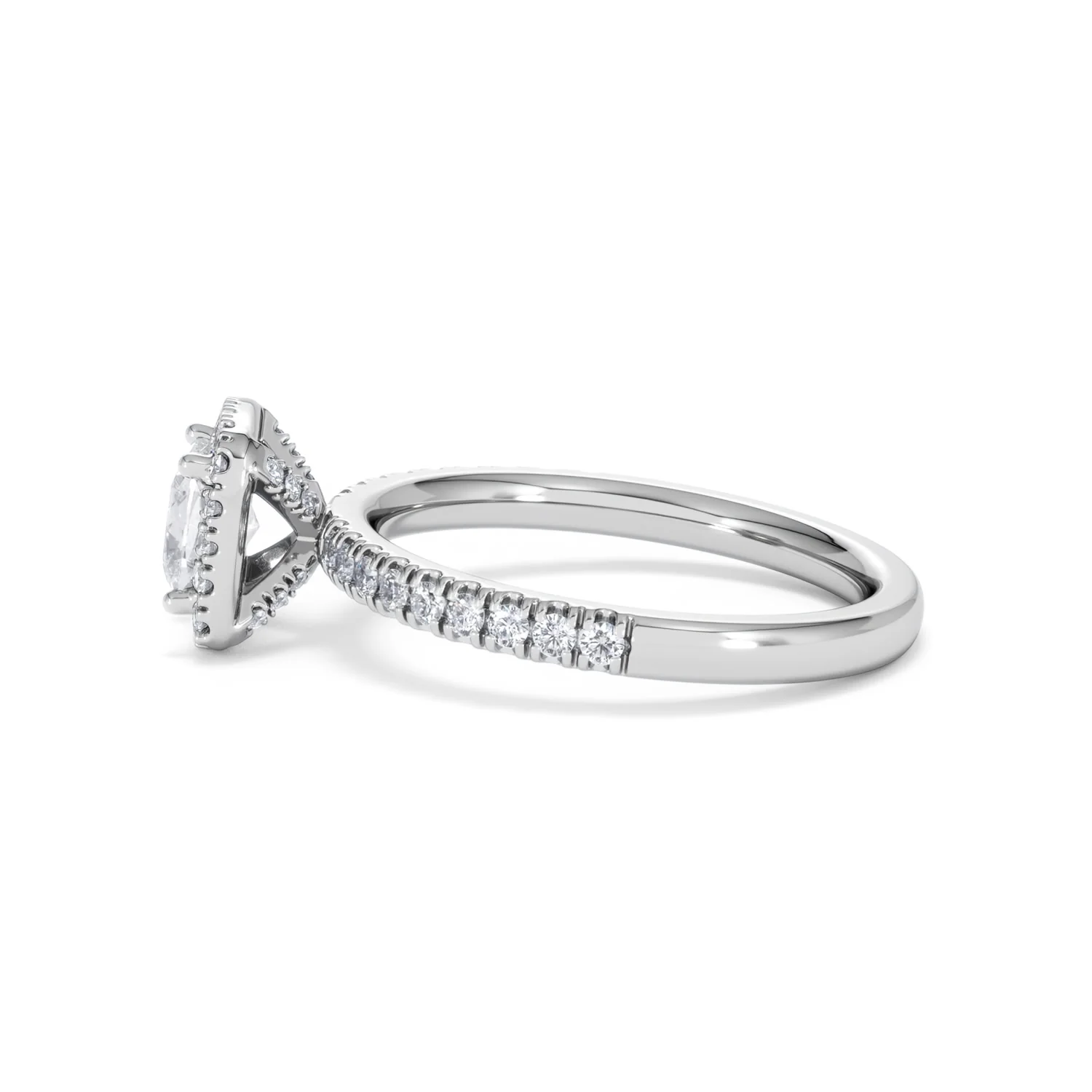 Beatrice GIA Diamond Halo Engagement Ring 18K White Gold 1.25ct G/SI2 - Image 68