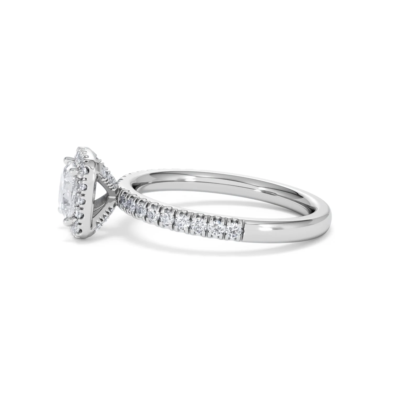 Beatrice GIA Diamond Halo Engagement Ring 18K White Gold 1.25ct G/SI2 - Image 70