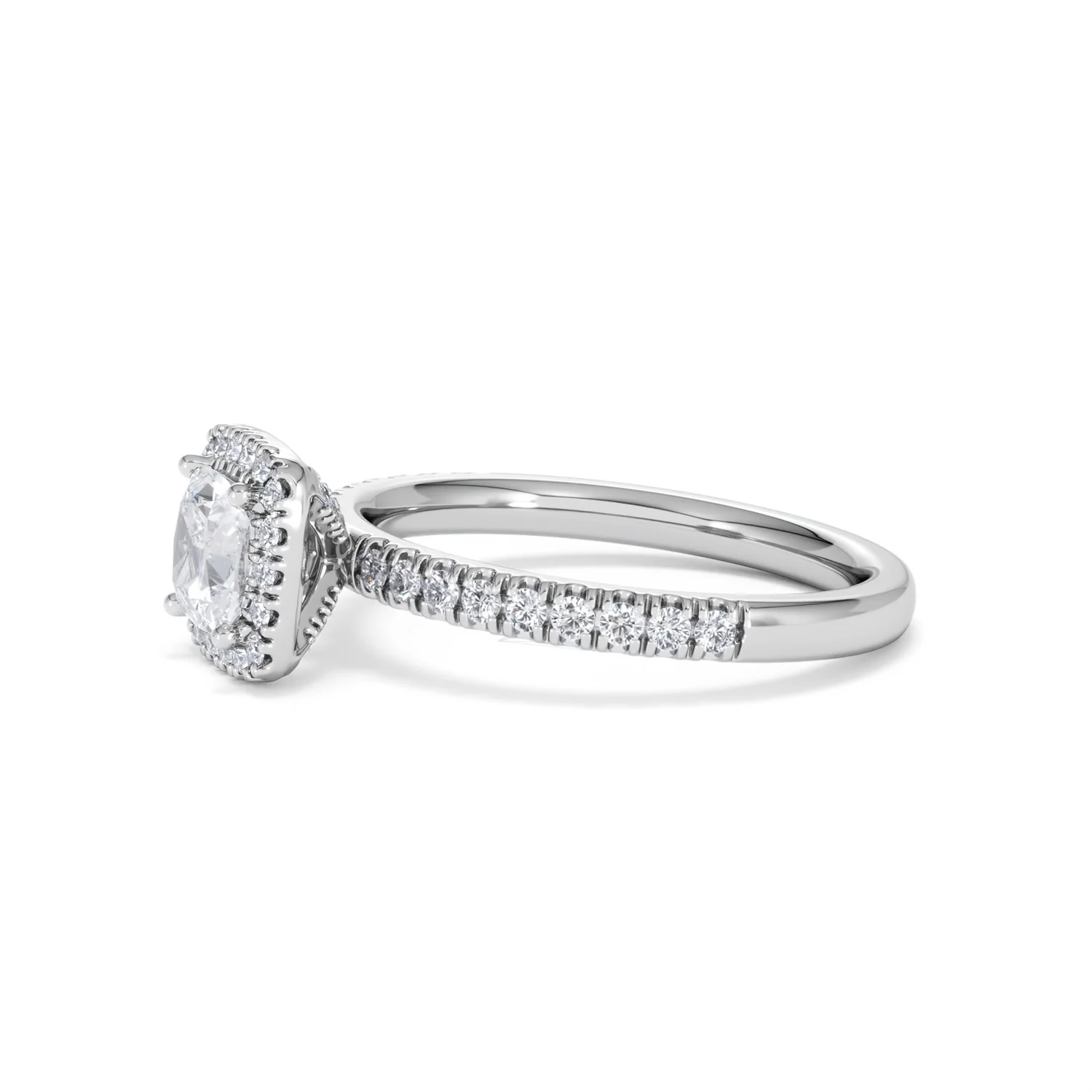Beatrice GIA Diamond Halo Engagement Ring 18K White Gold 1.25ct G/SI2 - Image 73