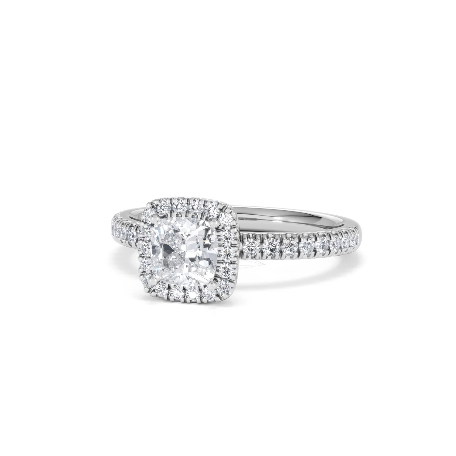 Beatrice GIA Diamond Halo Engagement Ring 18K White Gold 1.25ct G/SI2 - Image 84