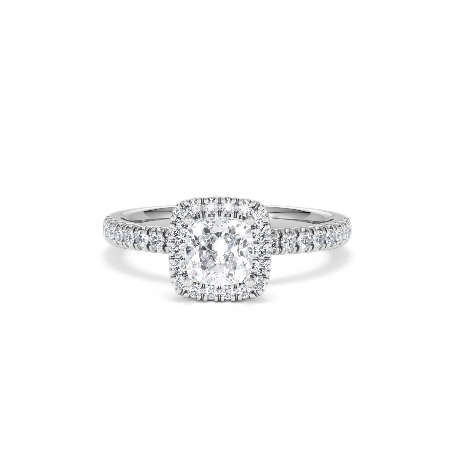 Beatrice GIA Diamond Halo Engagement Ring 18K White Gold 1.25ct G/SI2 - Image 87