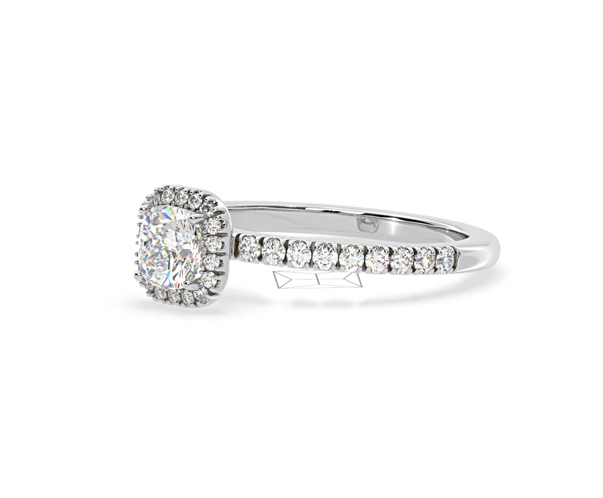 Beatrice GIA Diamond Halo Engagement Ring 18K White Gold 1.25ct G/SI2 - Image 97