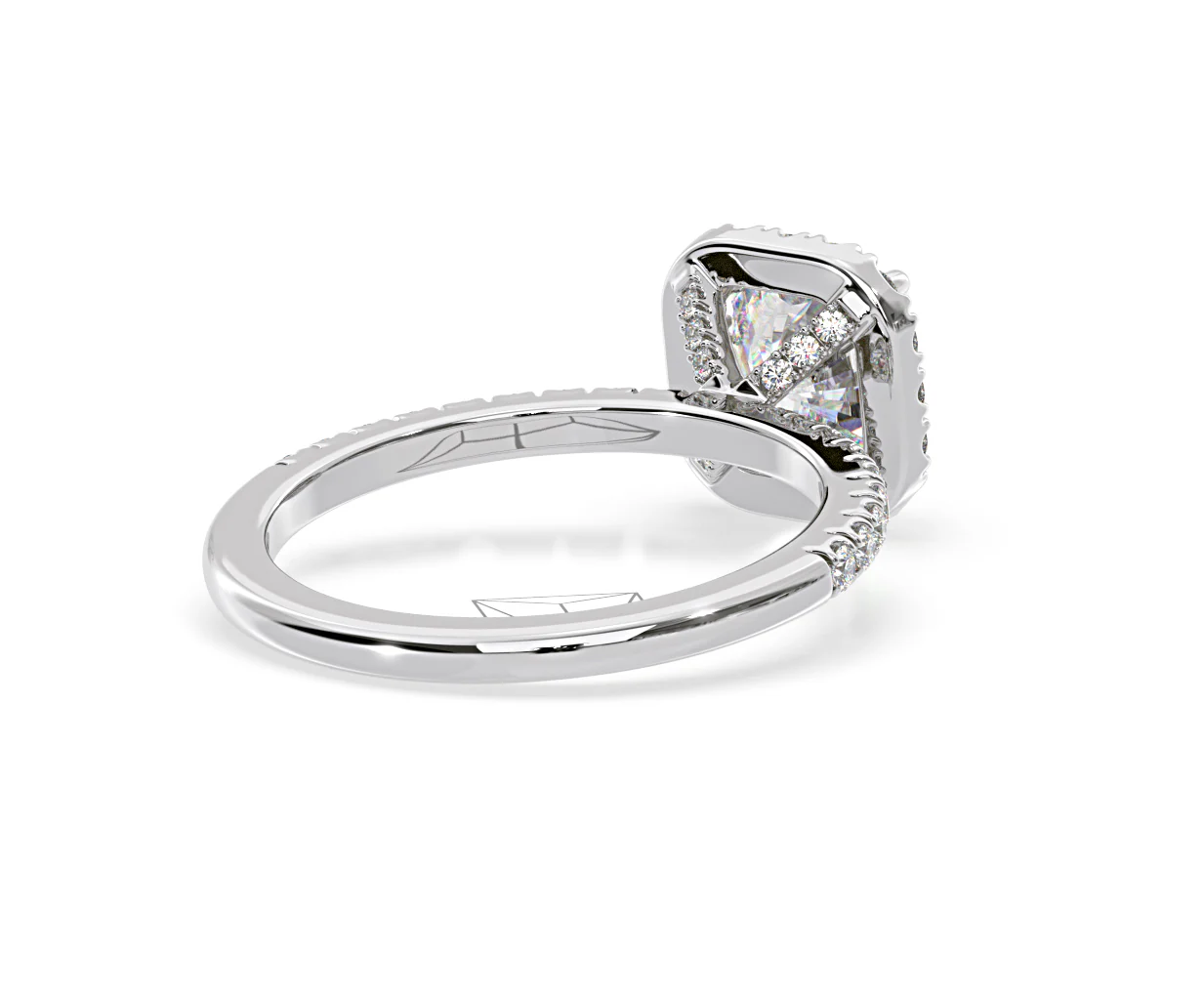 Beatrice GIA Diamond Halo Engagement Ring 18K White Gold 1.48ct G/SI2 - Image 54