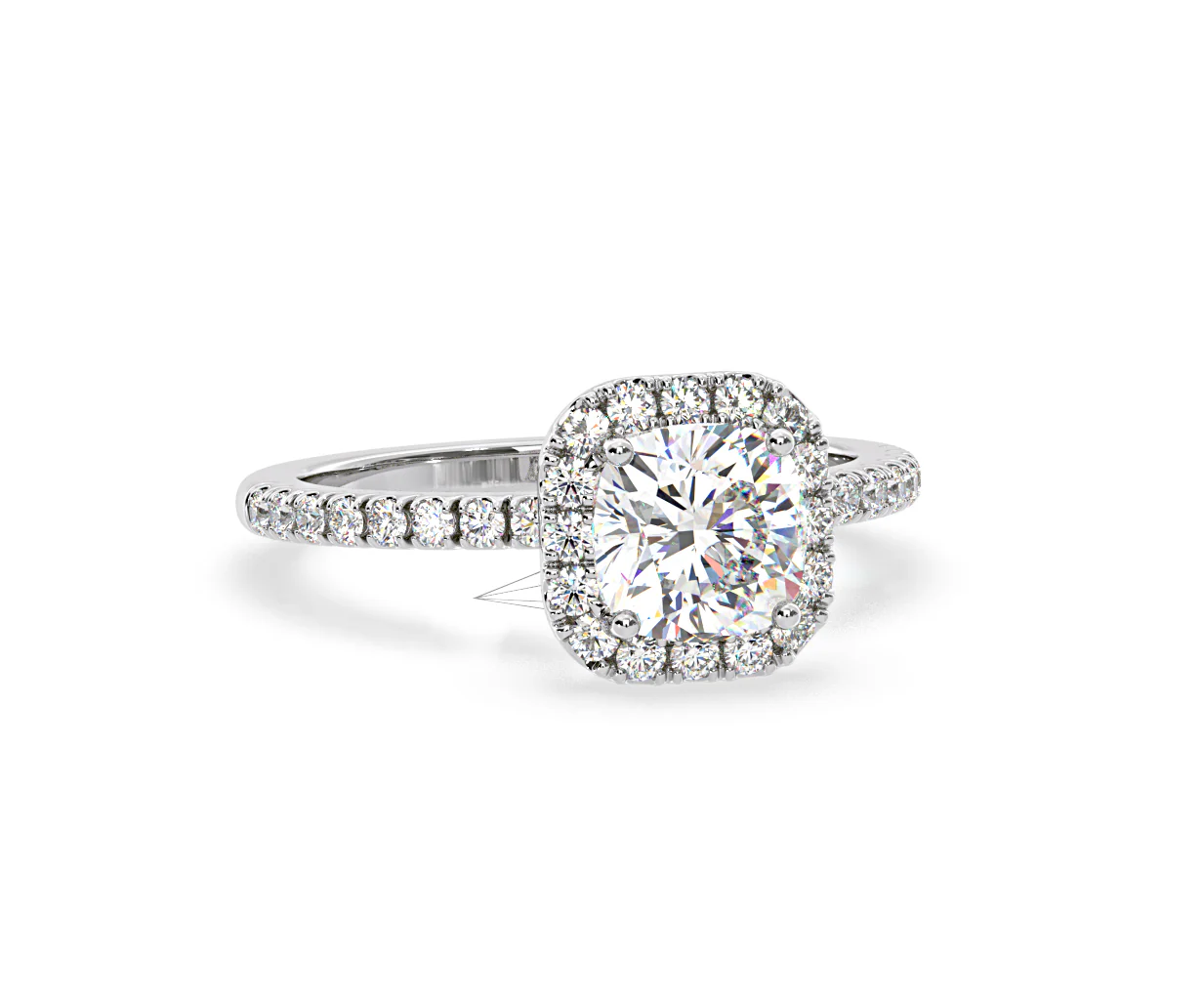 Beatrice GIA Diamond Halo Engagement Ring 18K White Gold 1.48ct G/SI2 - Image 83