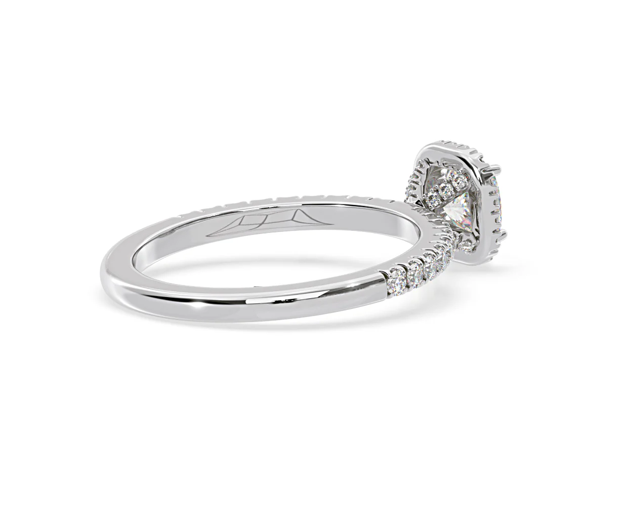 Beatrice Diamond Halo Engagement Ring 18K White Gold 1ct G/SI2 - Image 139