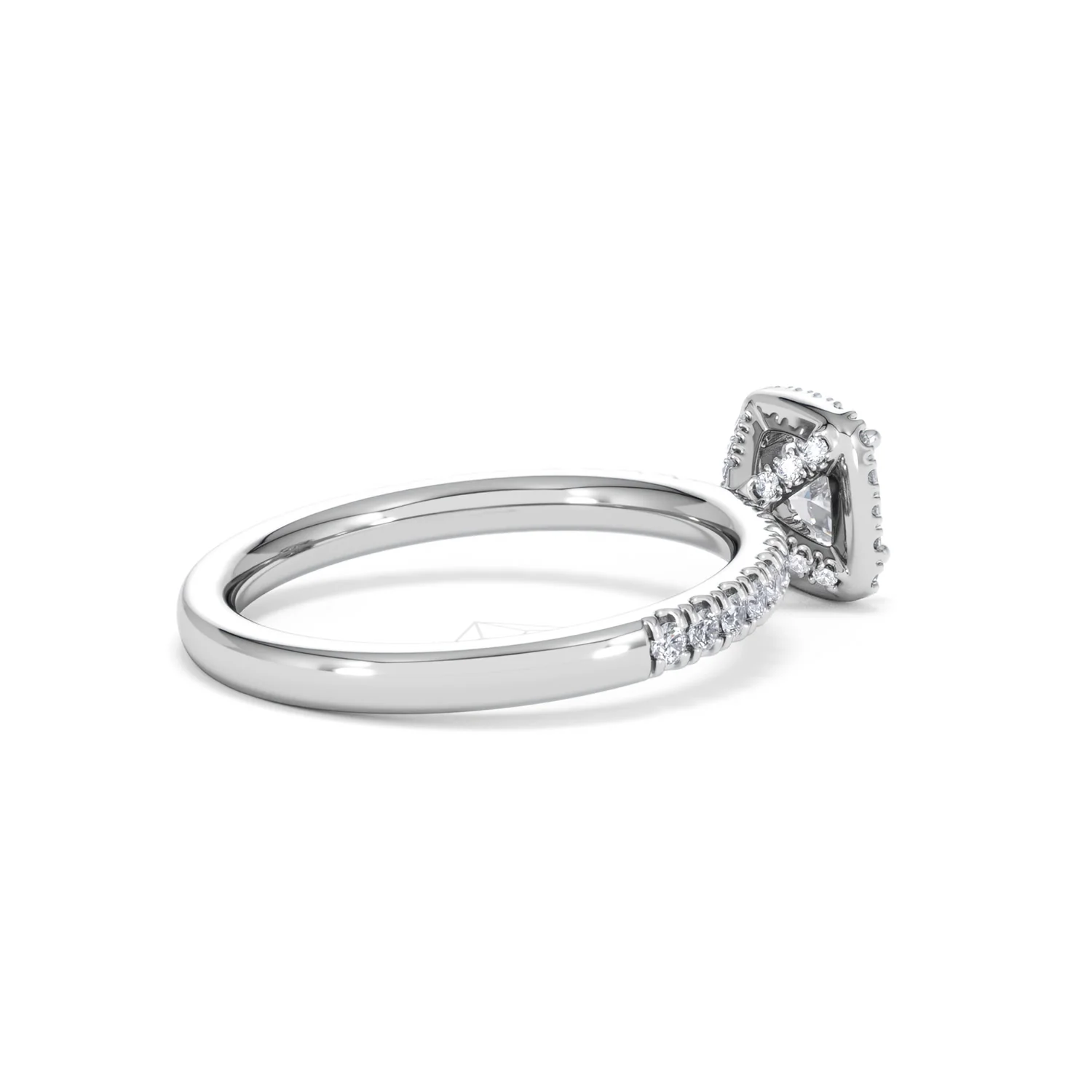 Beatrice Diamond Halo Engagement Ring 18K White Gold 1ct G/VS2 - Image 35