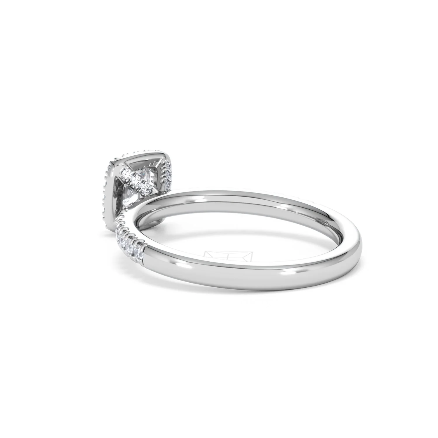 Beatrice Diamond Halo Engagement Ring 18K White Gold 1ct G/VS2 - Image 57