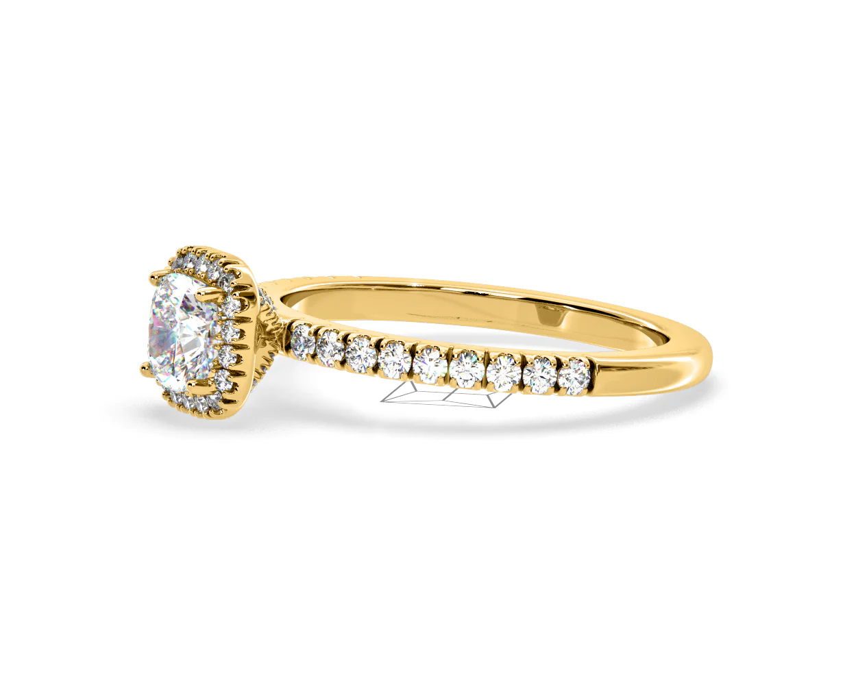 Beatrice GIA Diamond Halo Engagement Ring in 18K Gold 1.25ct G/SI2 - Image 101