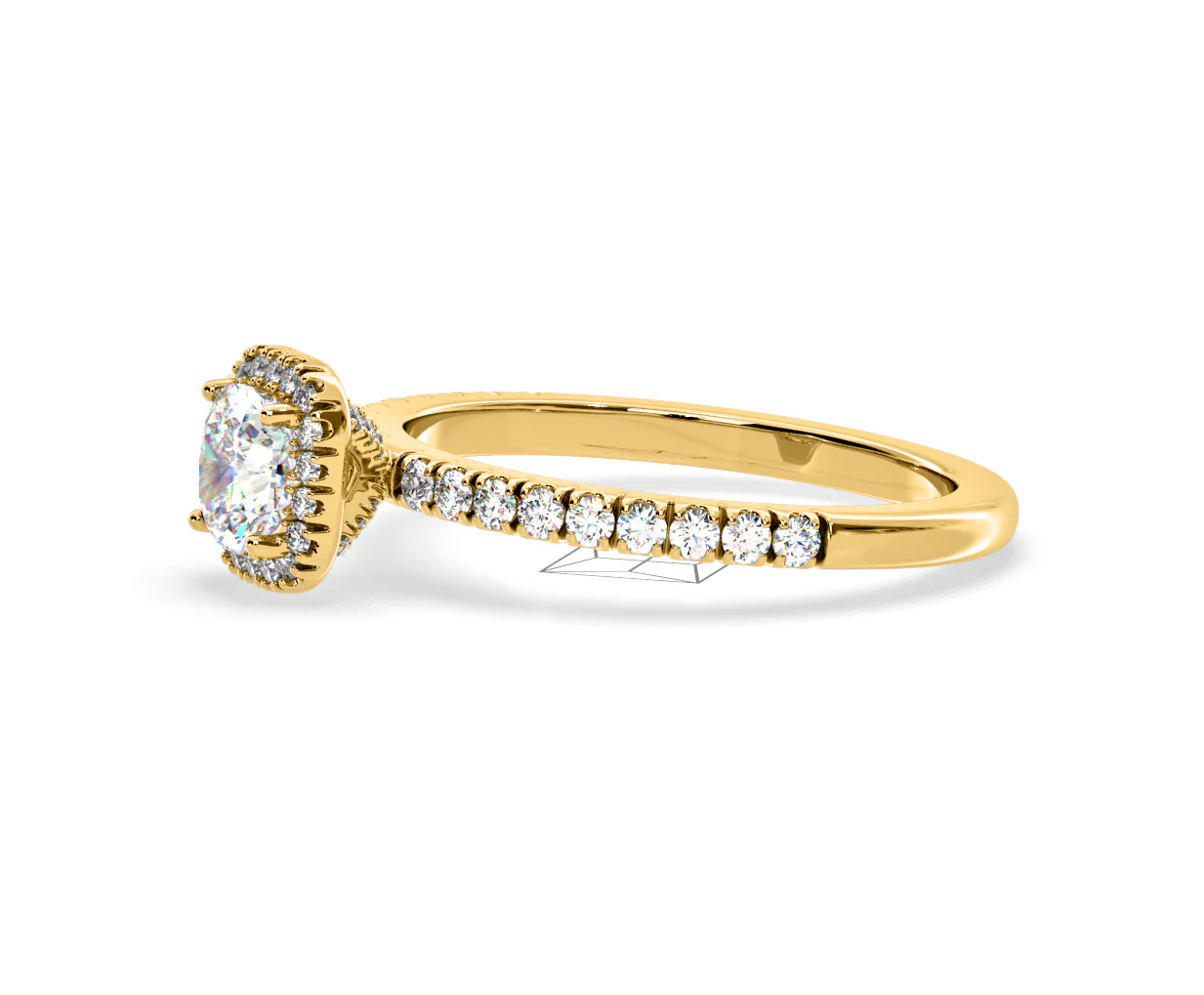 Beatrice GIA Diamond Halo Engagement Ring in 18K Gold 1.25ct G/SI2 - Image 102