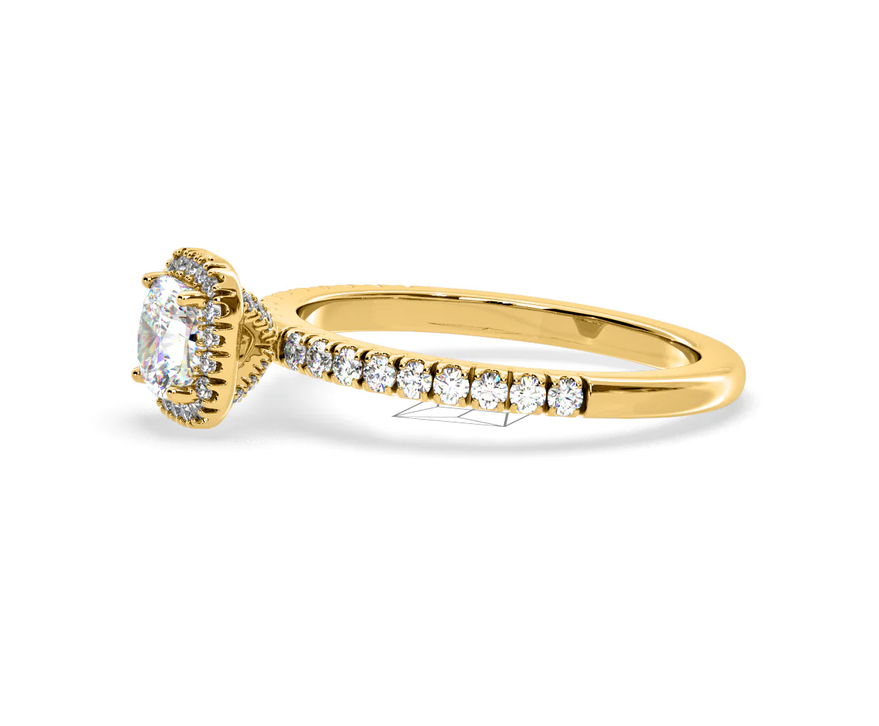 Beatrice GIA Diamond Halo Engagement Ring in 18K Gold 1.25ct G/SI2 - Image 103