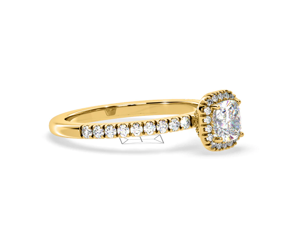 Beatrice GIA Diamond Halo Engagement Ring in 18K Gold 1.25ct G/SI2 - Image 156