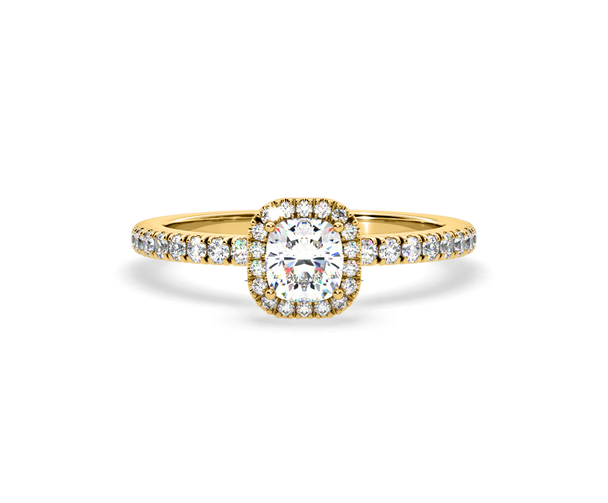 Beatrice GIA Diamond Halo Engagement Ring in 18K Gold 1.25ct G/SI2 - Image 167
