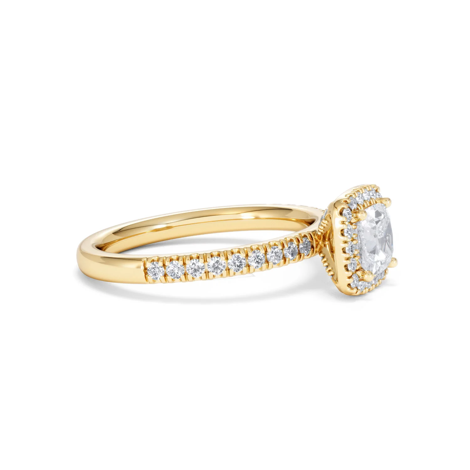 Beatrice GIA Diamond Halo Engagement Ring in 18K Gold 1.25ct G/SI2 - Image 22