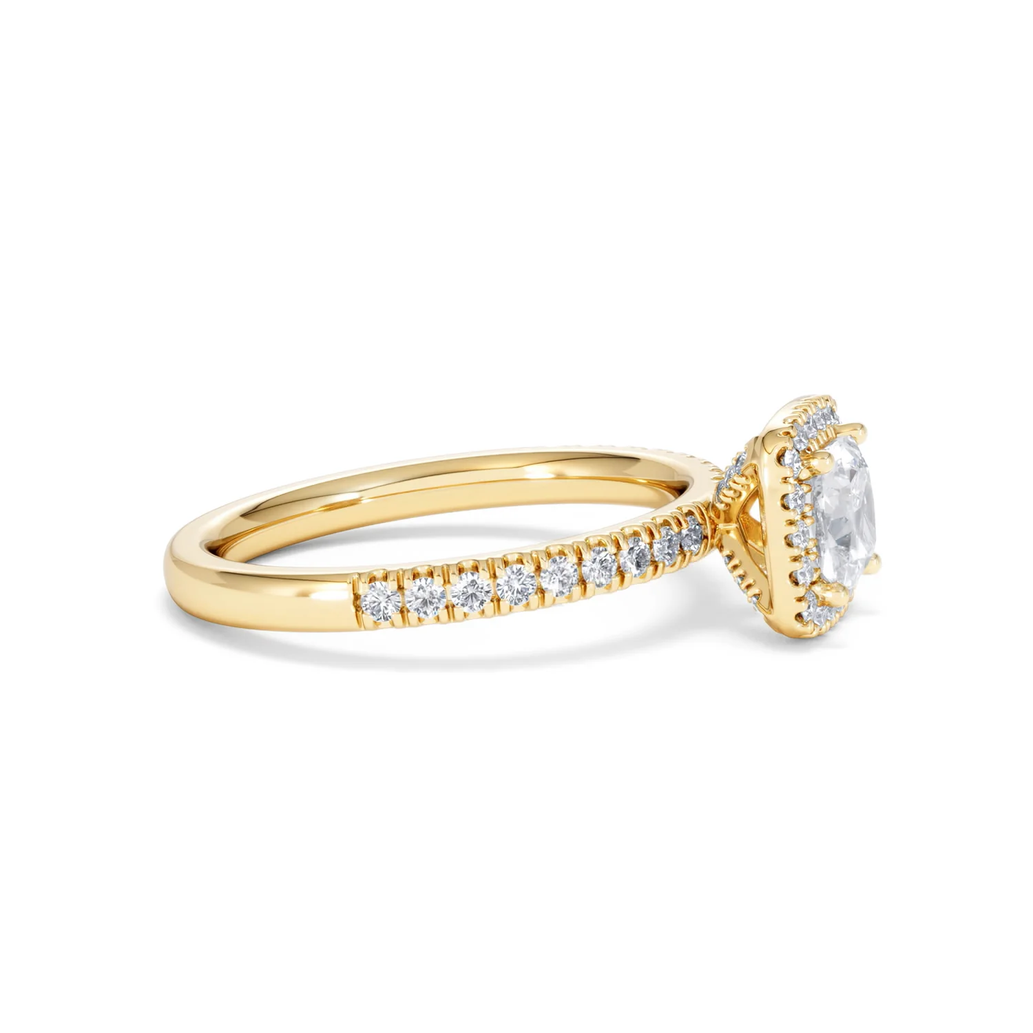 Beatrice GIA Diamond Halo Engagement Ring in 18K Gold 1.25ct G/SI2 - Image 24