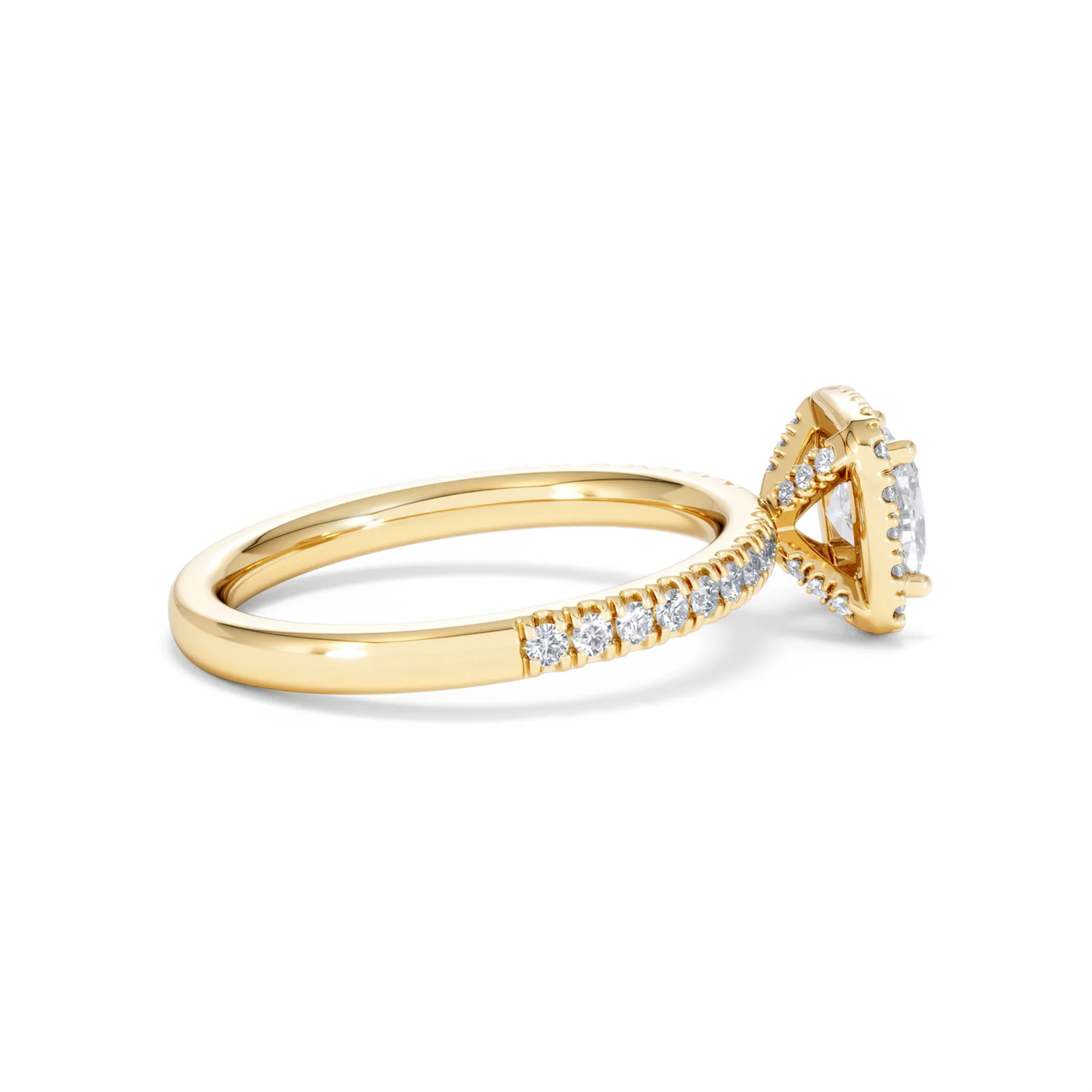 Beatrice GIA Diamond Halo Engagement Ring in 18K Gold 1.25ct G/SI2 - Image 30