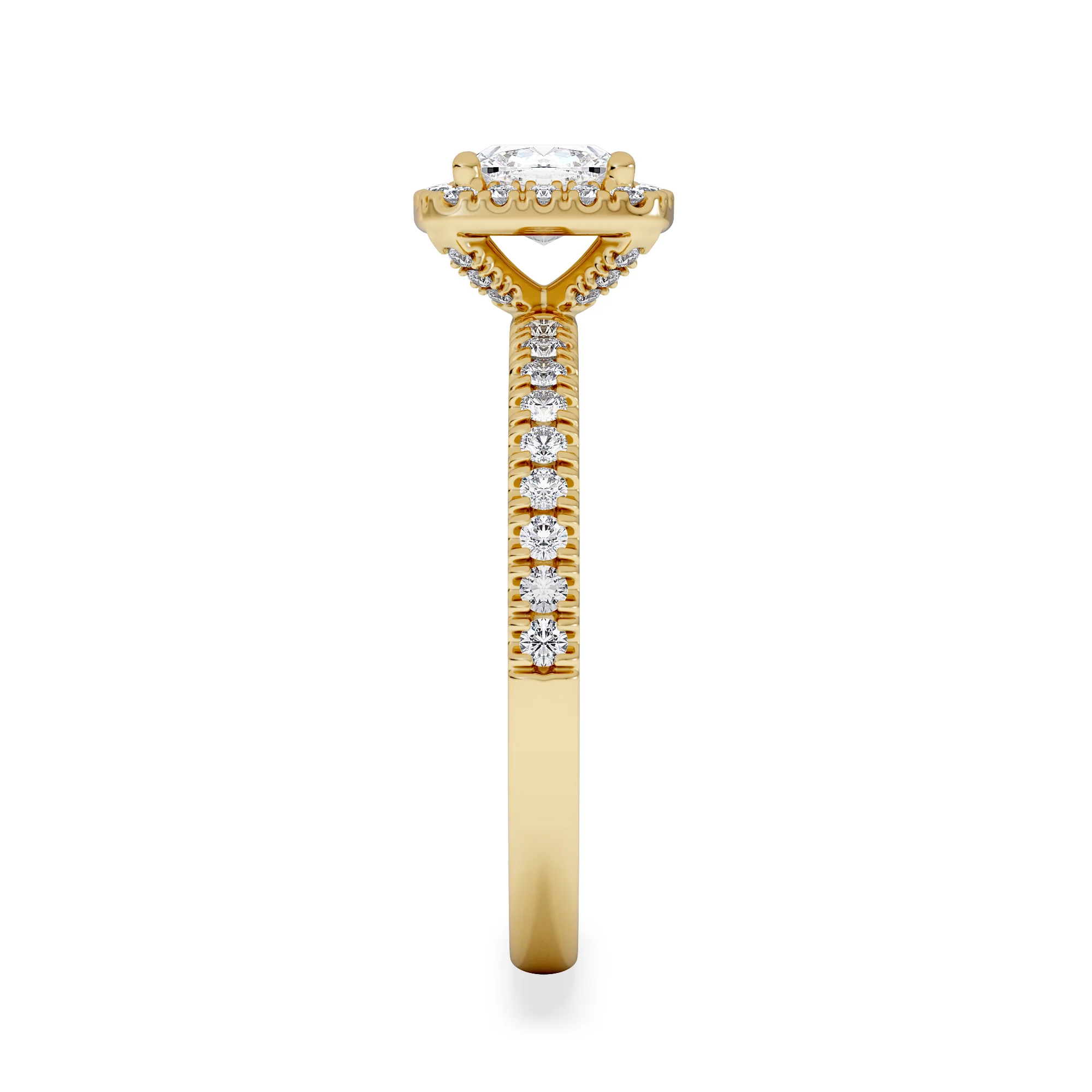 Beatrice GIA Diamond Halo Engagement Ring in 18K Gold 1.25ct G/SI2 - Image 5