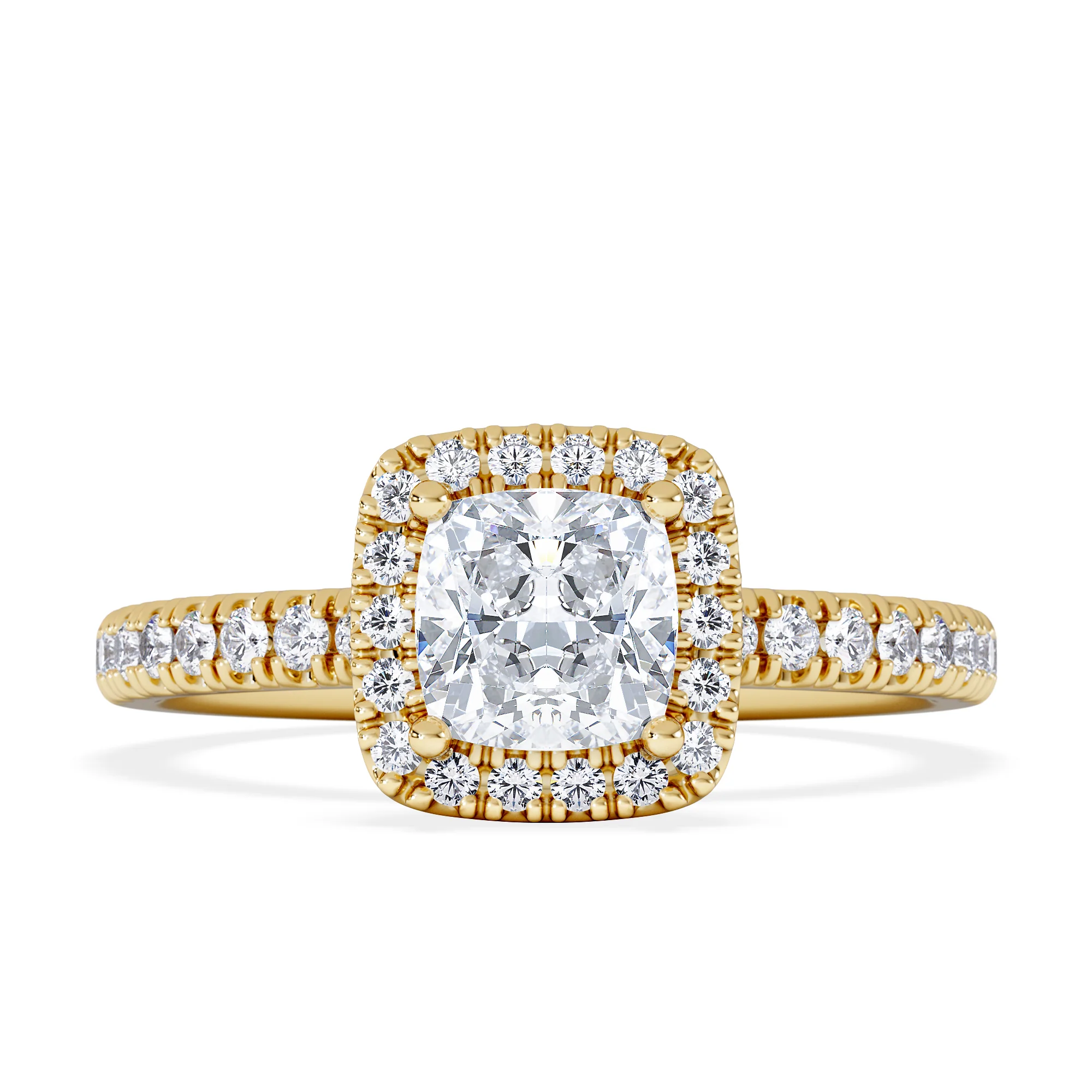 Beatrice GIA Diamond Halo Engagement Ring in 18K Gold 1.25ct G/SI2 - Image 6