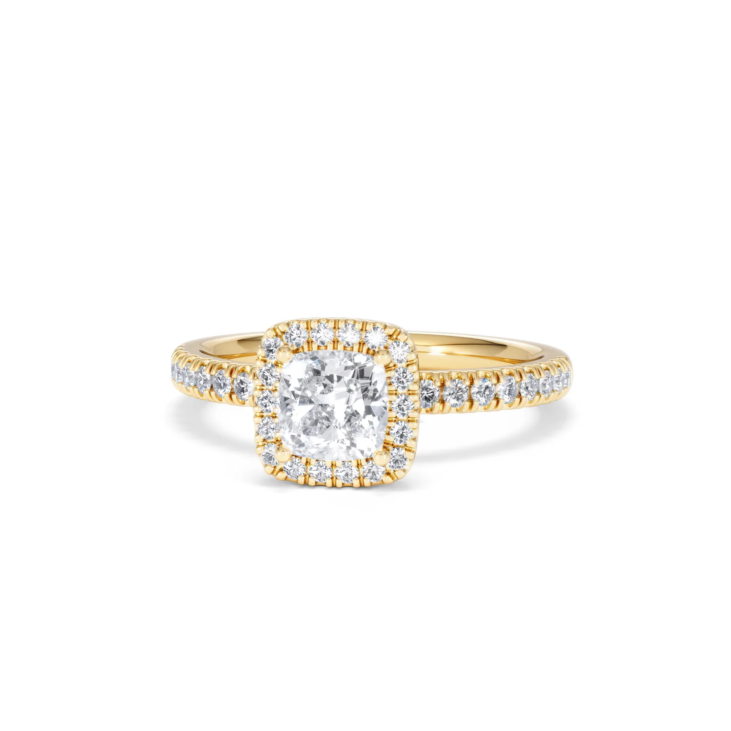 Beatrice GIA Diamond Halo Engagement Ring in 18K Gold 1.25ct G/SI2 - Image 86