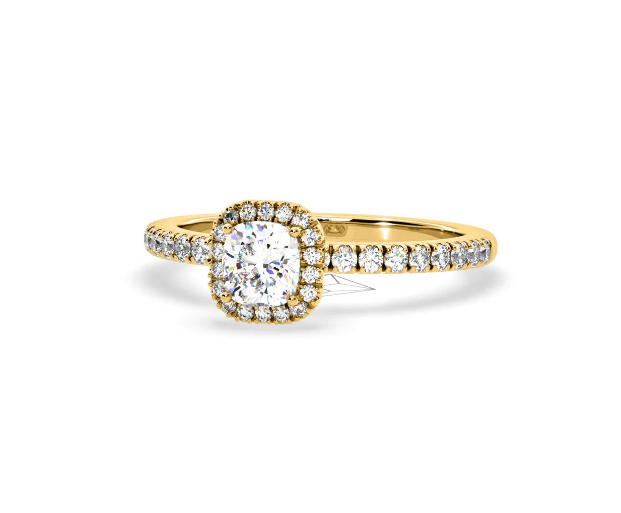 Beatrice GIA Diamond Halo Engagement Ring in 18K Gold 1.25ct G/SI2 - Image 91