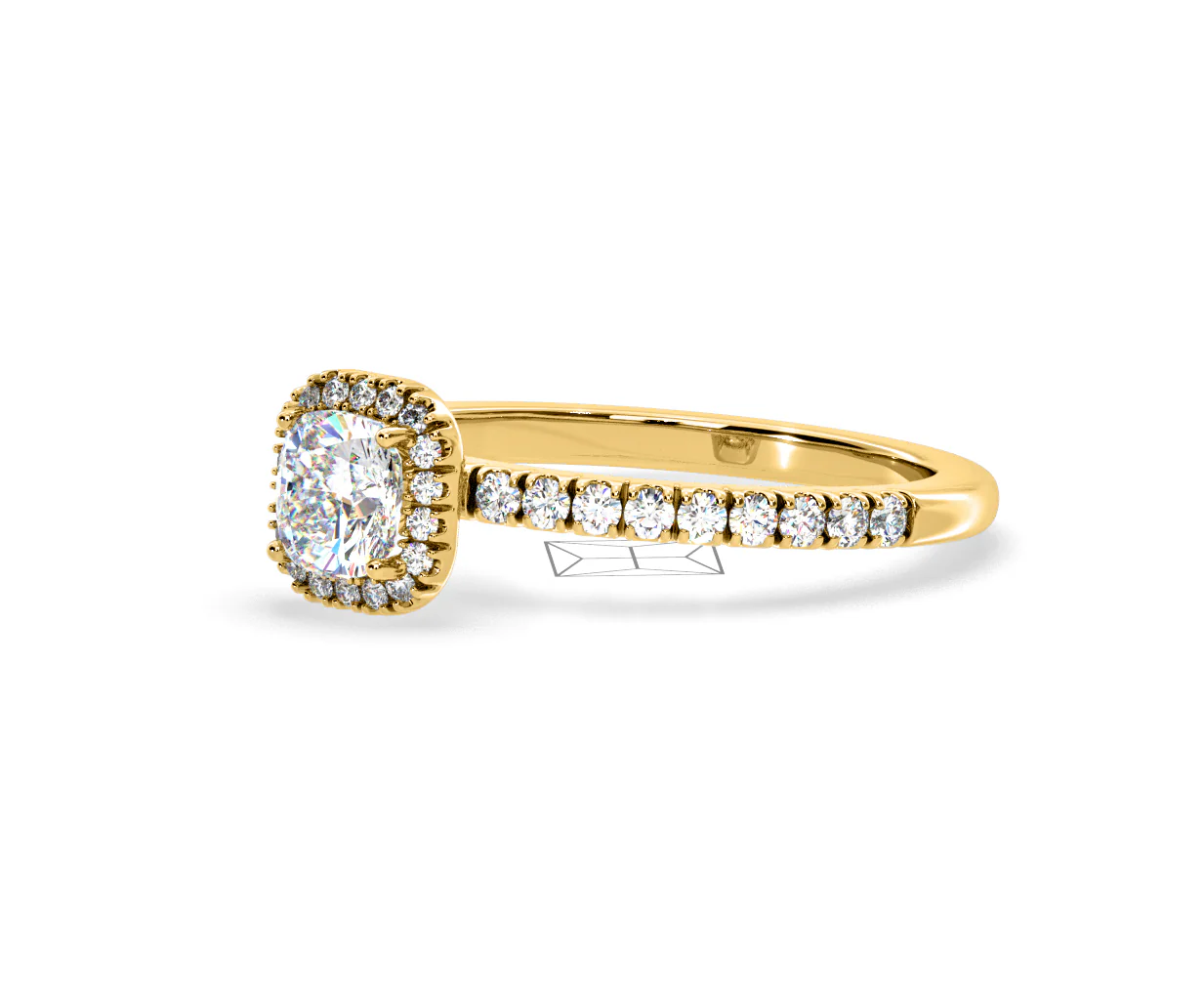 Beatrice GIA Diamond Halo Engagement Ring in 18K Gold 1.25ct G/SI2 - Image 97