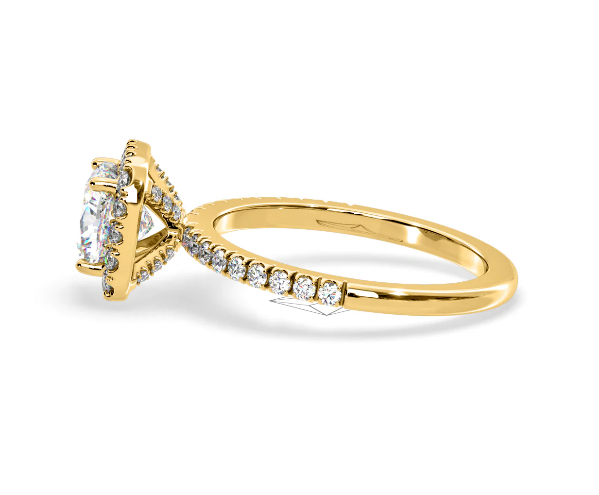 Beatrice GIA Diamond Halo Engagement Ring in 18K Gold 1.65ct G/SI2 - Image 108