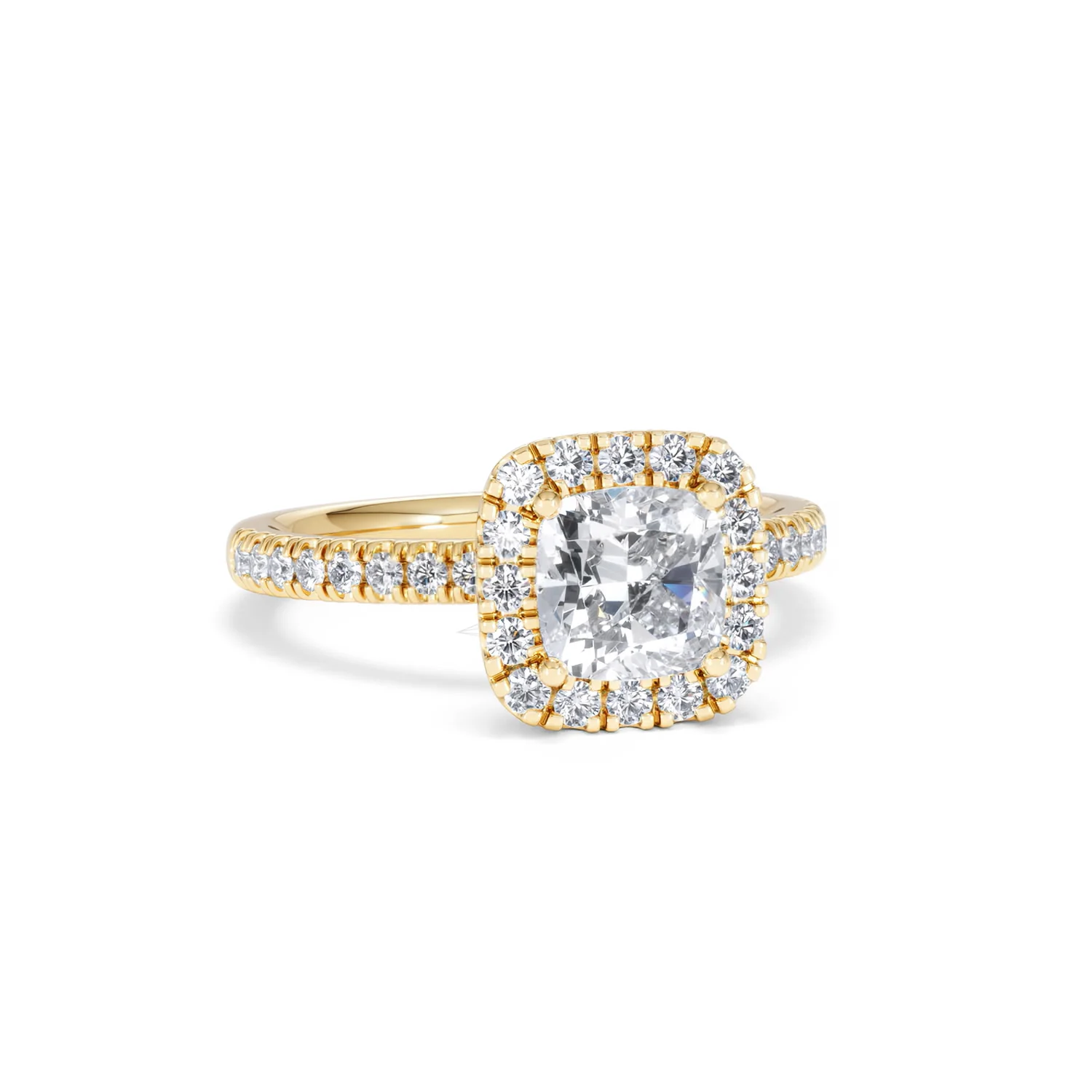 Beatrice GIA Diamond Halo Engagement Ring in 18K Gold 1.65ct G/SI2 - Image 11