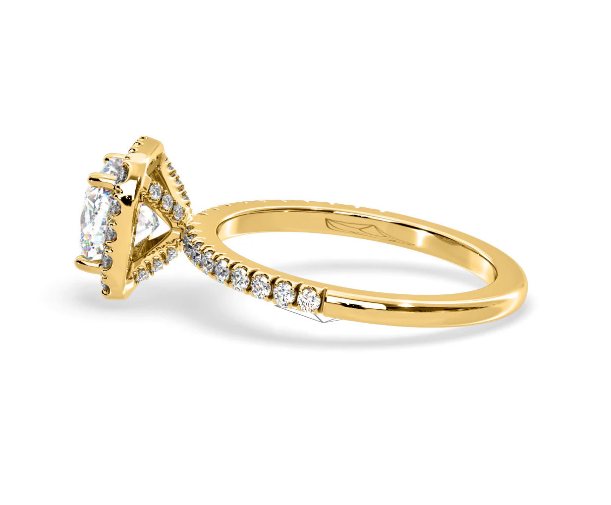 Beatrice GIA Diamond Halo Engagement Ring in 18K Gold 1.65ct G/SI2 - Image 110