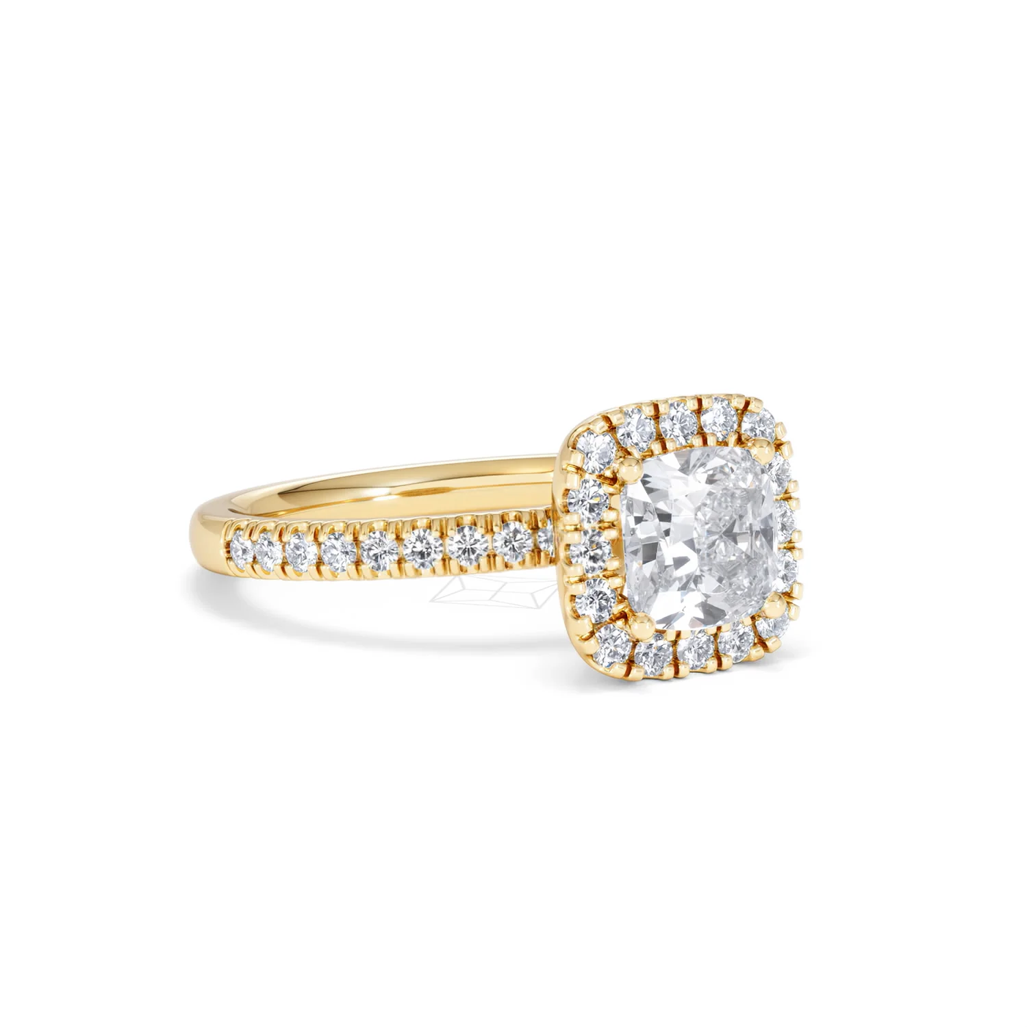 Beatrice GIA Diamond Halo Engagement Ring in 18K Gold 1.65ct G/SI2 - Image 15