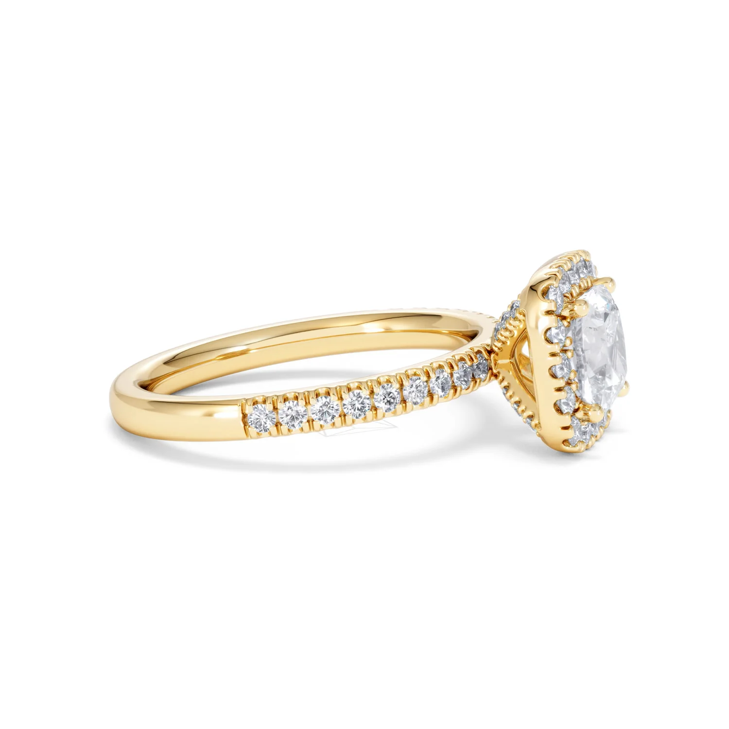 Beatrice GIA Diamond Halo Engagement Ring in 18K Gold 1.65ct G/SI2 - Image 24