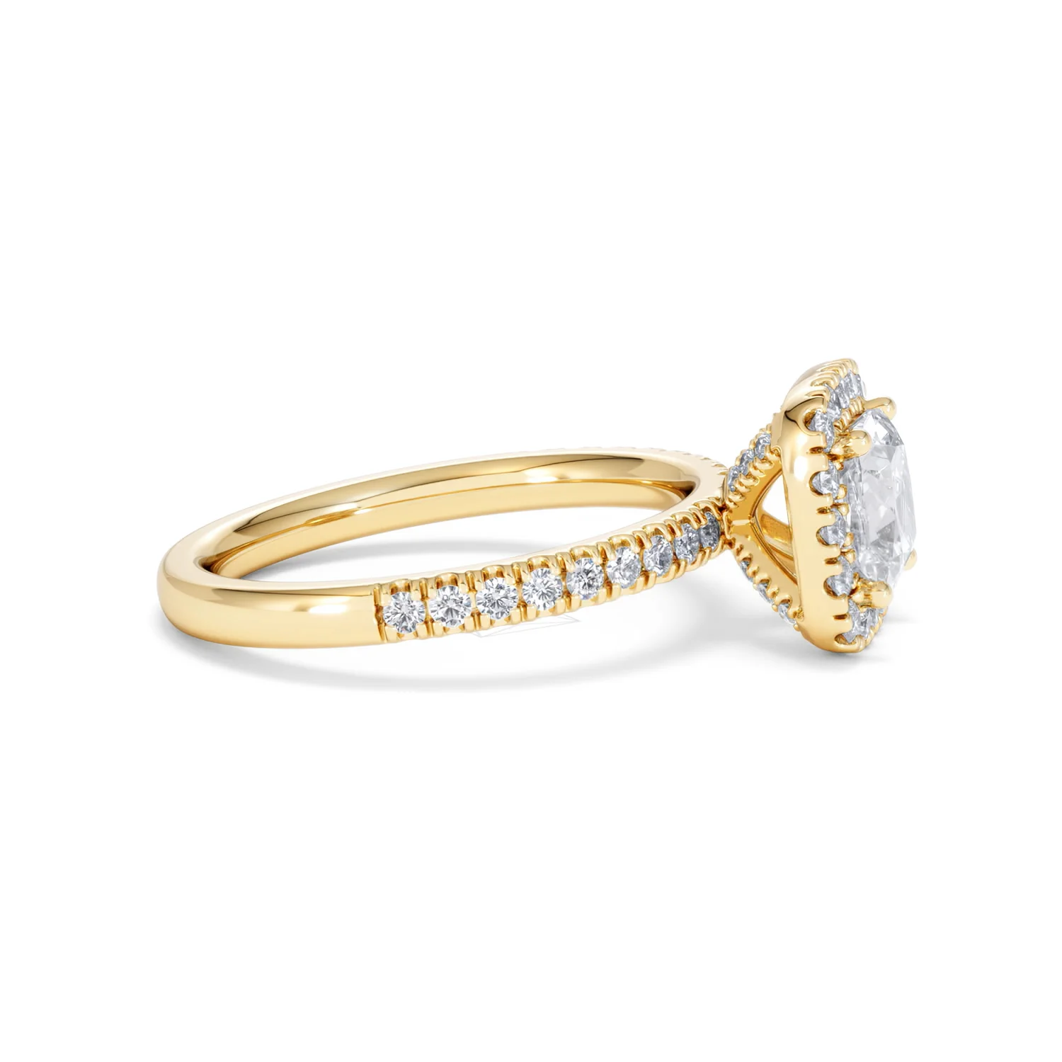 Beatrice GIA Diamond Halo Engagement Ring in 18K Gold 1.65ct G/SI2 - Image 25