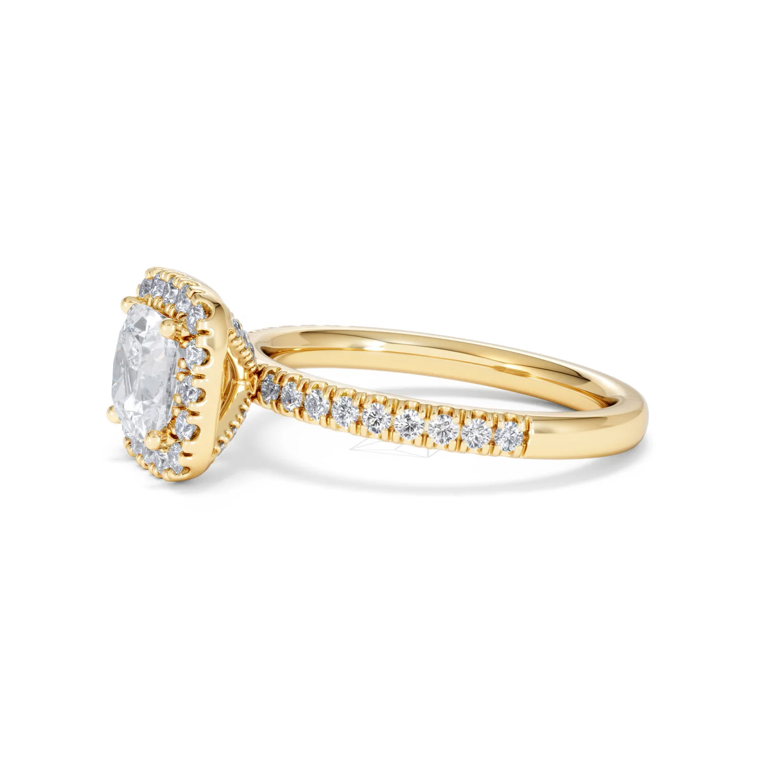 Beatrice GIA Diamond Halo Engagement Ring in 18K Gold 1.65ct G/SI2 - Image 73