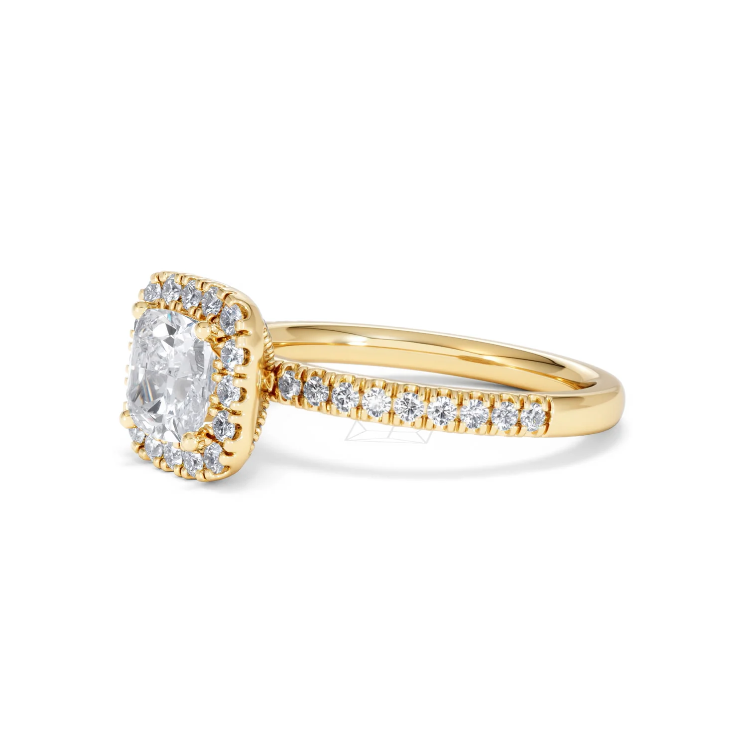 Beatrice GIA Diamond Halo Engagement Ring in 18K Gold 1.65ct G/SI2 - Image 76
