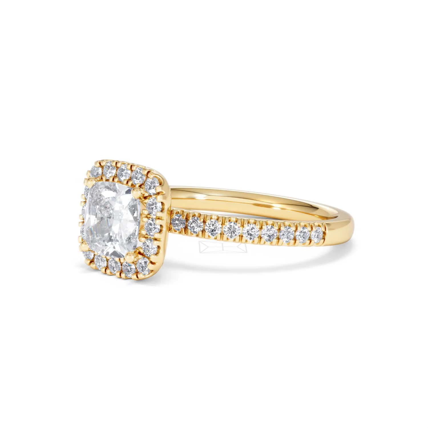 Beatrice GIA Diamond Halo Engagement Ring in 18K Gold 1.65ct G/SI2 - Image 78