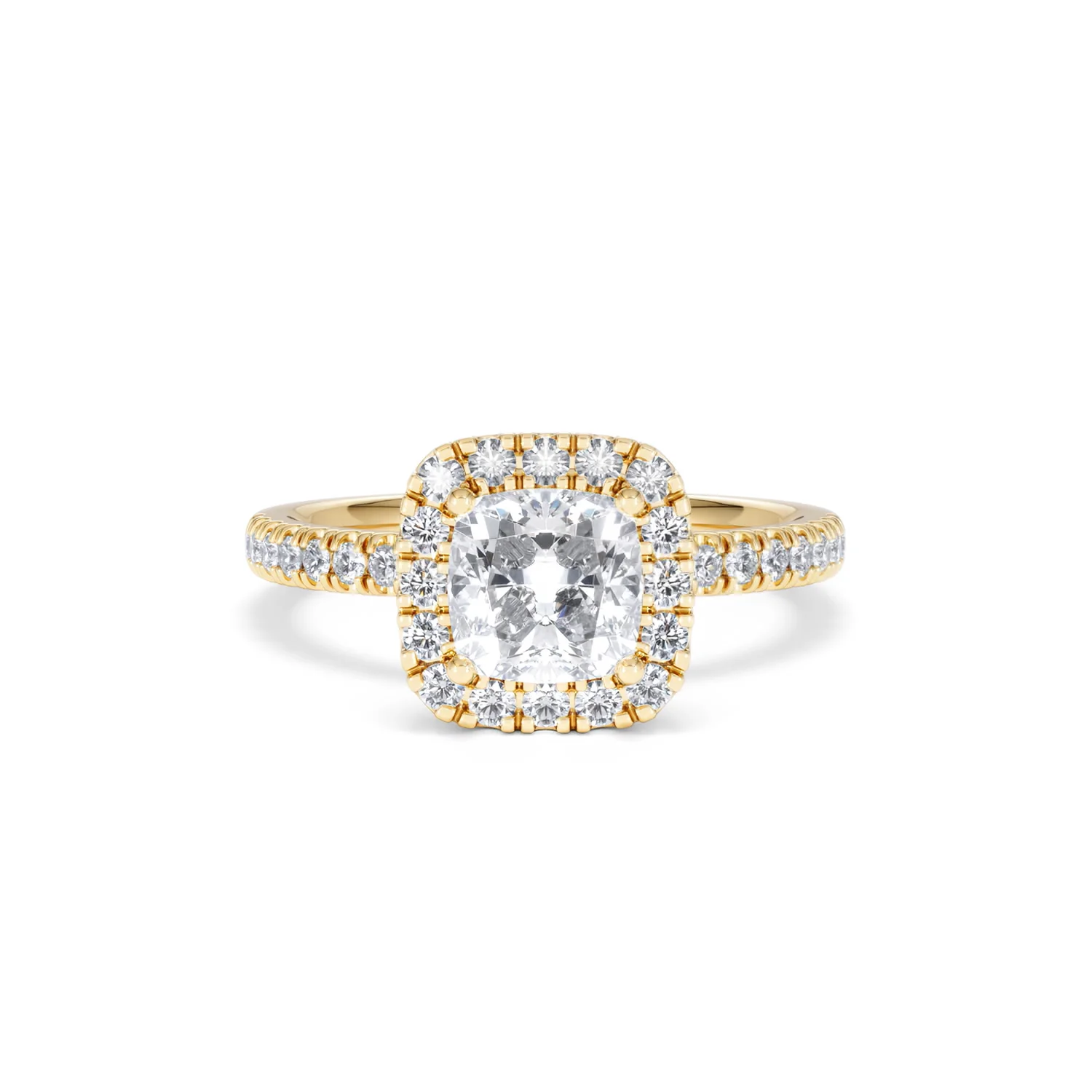 Beatrice GIA Diamond Halo Engagement Ring in 18K Gold 1.65ct G/SI2 - Image 8