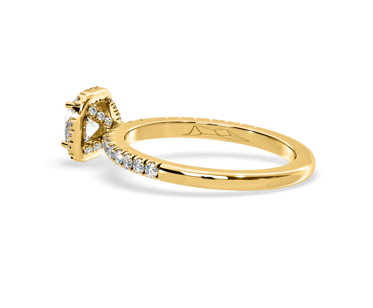 Beatrice Diamond Halo Engagement Ring in 18K Gold 1ct G/SI2 - Image 114