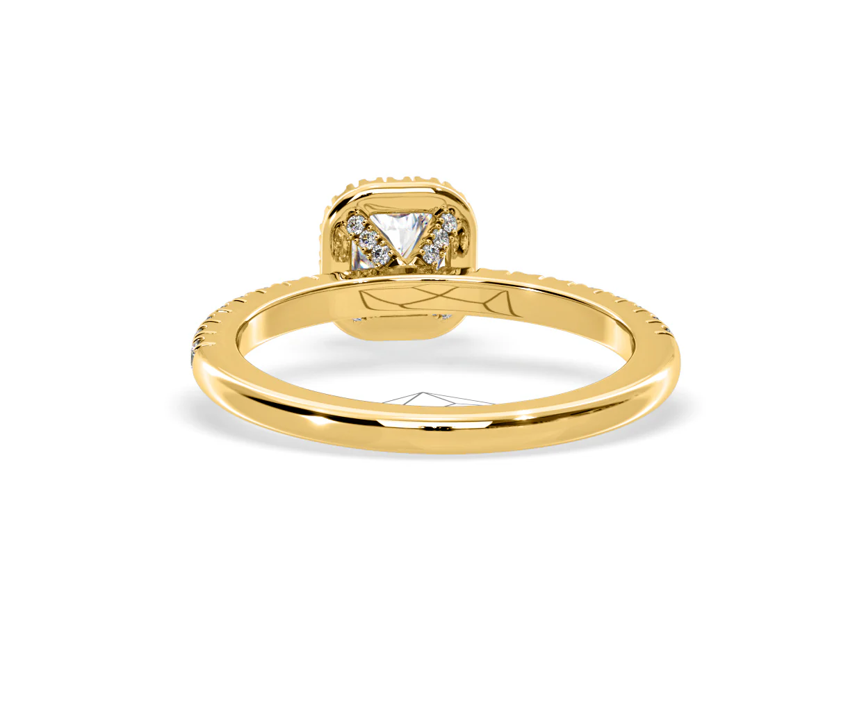 Beatrice Diamond Halo Engagement Ring in 18K Gold 1ct G/SI2 - Image 126