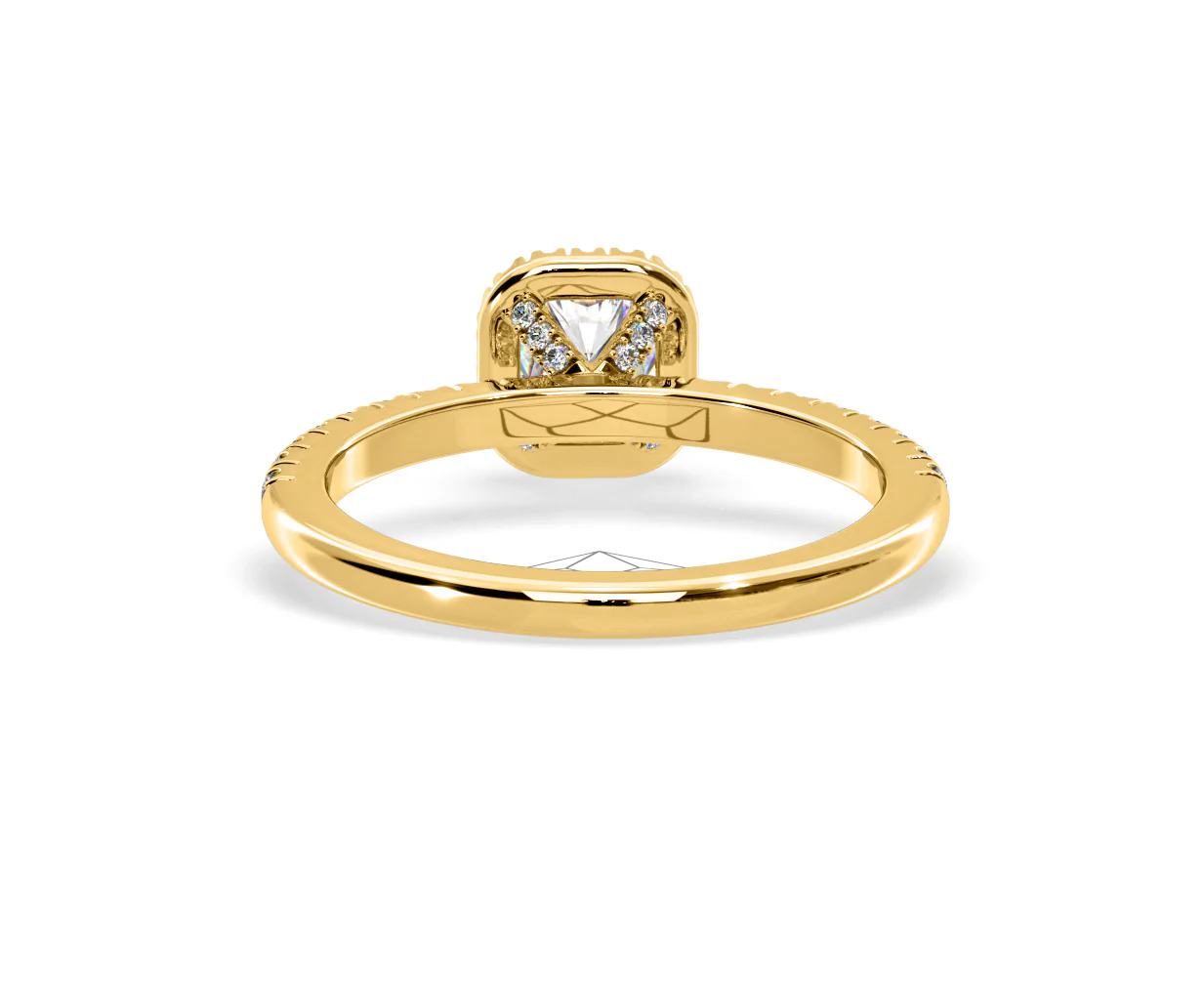 Beatrice Diamond Halo Engagement Ring in 18K Gold 1ct G/SI2 - Image 127