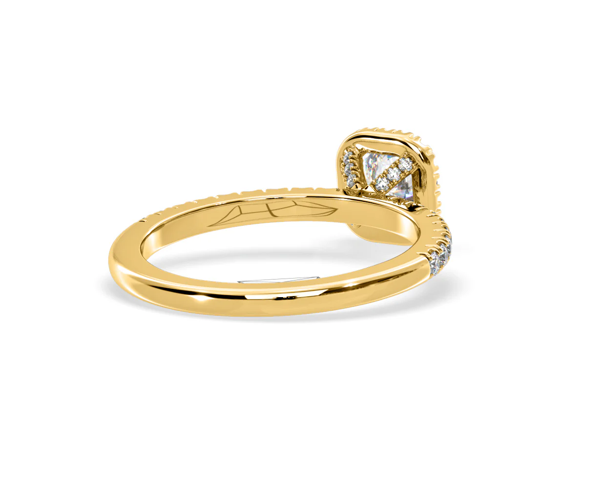 Beatrice Diamond Halo Engagement Ring in 18K Gold 1ct G/SI2 - Image 134