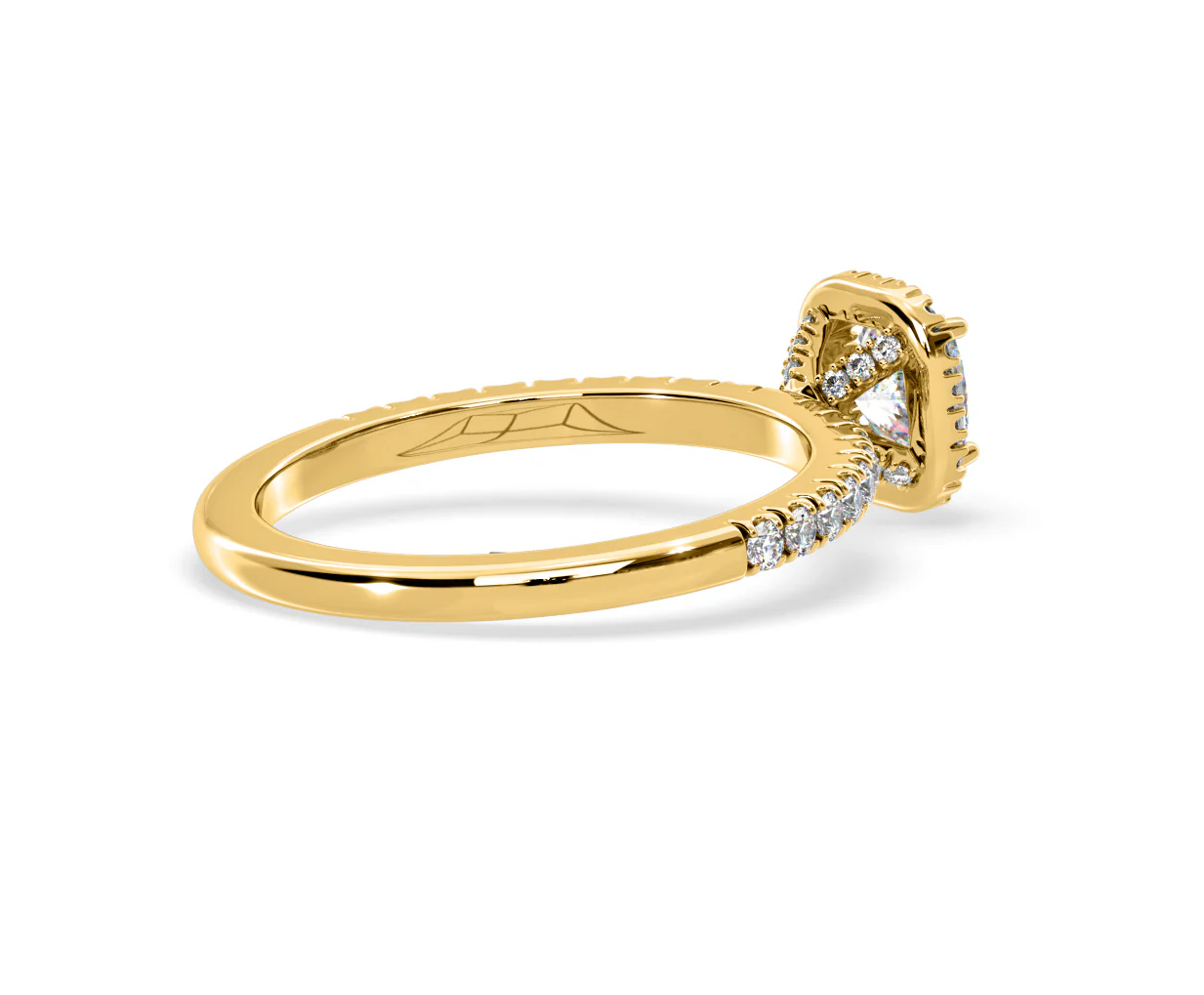 Beatrice Diamond Halo Engagement Ring in 18K Gold 1ct G/SI2 - Image 139
